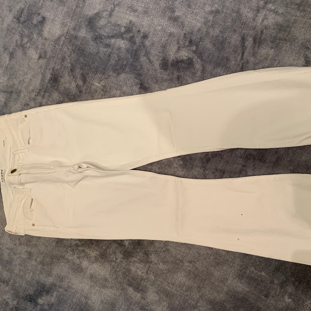 Frame White Jeans